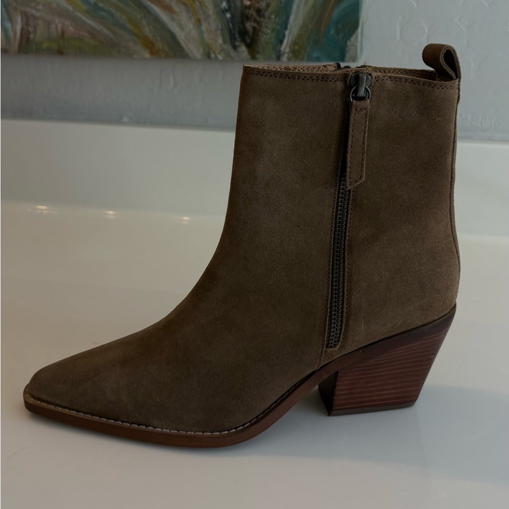 Women's Suede Brown Ankle Boots